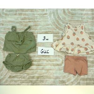 3 Month Two Piece Carters Outfits